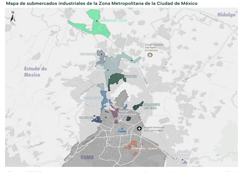 Mercado inmobiliario industrial de la Ciudad de México y Zona Metropolitana de la ciudad de México.